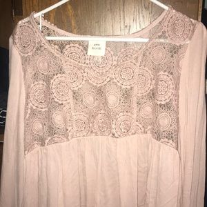 Lacy Pink Blouse